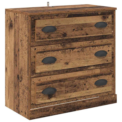 Sideboards con cassetto 2 pcs Legno vecchio 70 x 35,5 x 67,5 cm