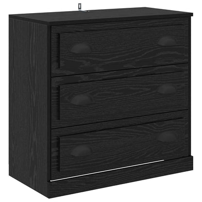 Sideboards con cassetto 2 pcs Rovere Nero 70 x 35,5 x 67,5 cm