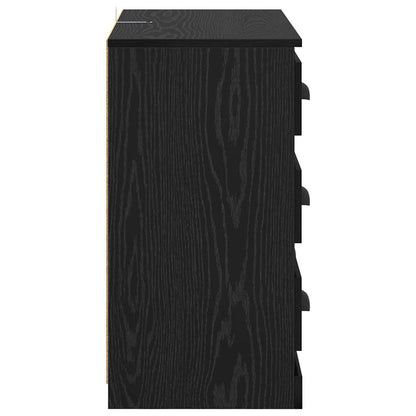 Sideboards con cassetto 2 pcs Rovere Nero 70 x 35,5 x 67,5 cm