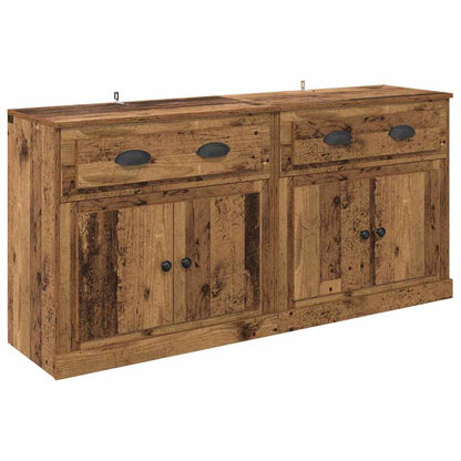 Sideboards con cassetto 2 pcs Legno vecchio 70 x 35,5 x 67,5 cm