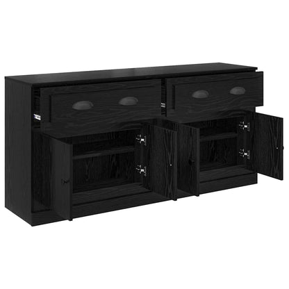 Sideboards con cassetto 2 pcs Rovere Nero 70 x 35,5 x 67,5 cm