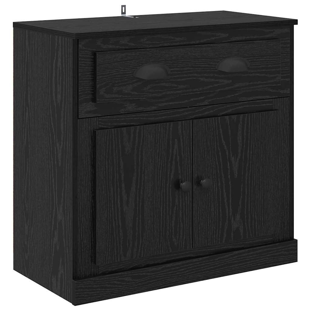 Sideboards con cassetto 2 pcs Rovere Nero 70 x 35,5 x 67,5 cm