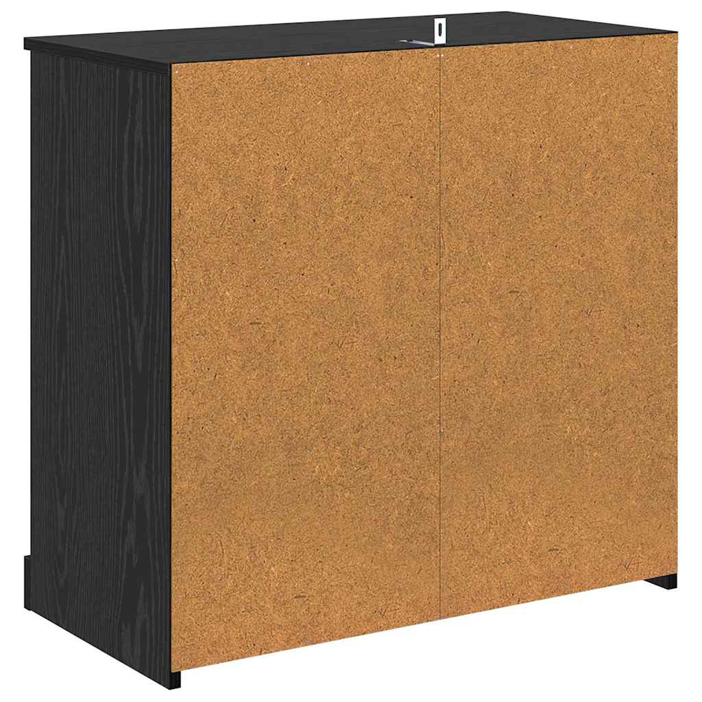 Sideboards con cassetto 2 pcs Rovere Nero 70 x 35,5 x 67,5 cm
