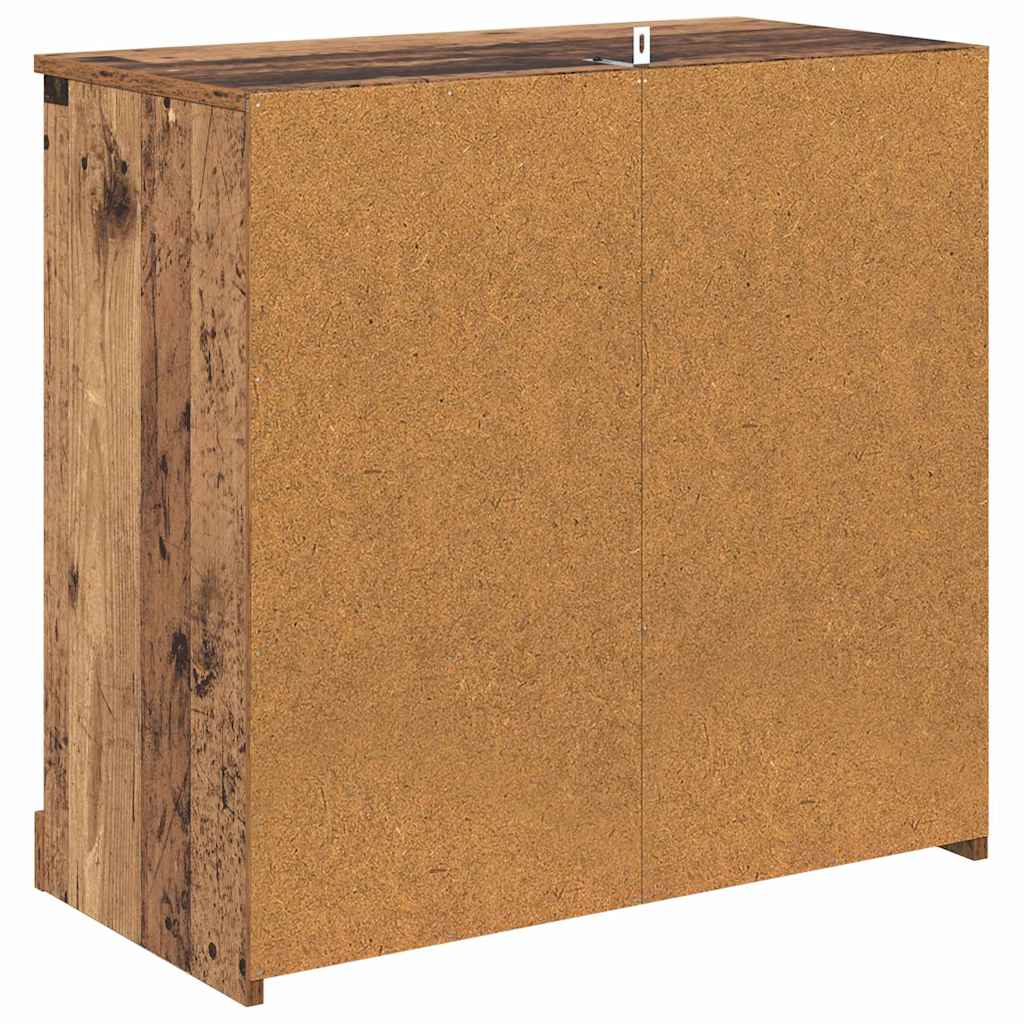 Sideboards con cassetto 2 pcs Legno vecchio 70 x 35,5 x 67,5 cm