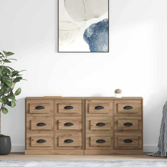 Sideboards 2 pcs Rovere artigianale 70 x 35,5 x 67,5 cm