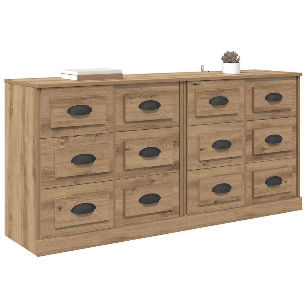 Sideboards 2 pcs Rovere artigianale 70 x 35,5 x 67,5 cm