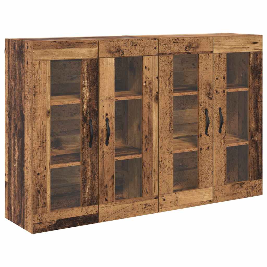 Armadi da Parete 2 pcs Legno vecchio 69,5 x 34 x 90 cm
