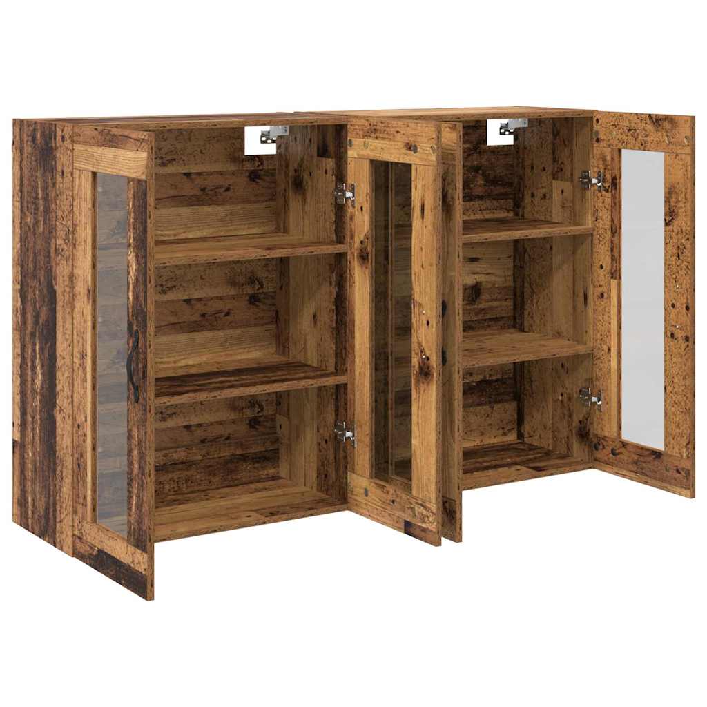 Armadi da Parete 2 pcs Legno vecchio 69,5 x 34 x 90 cm