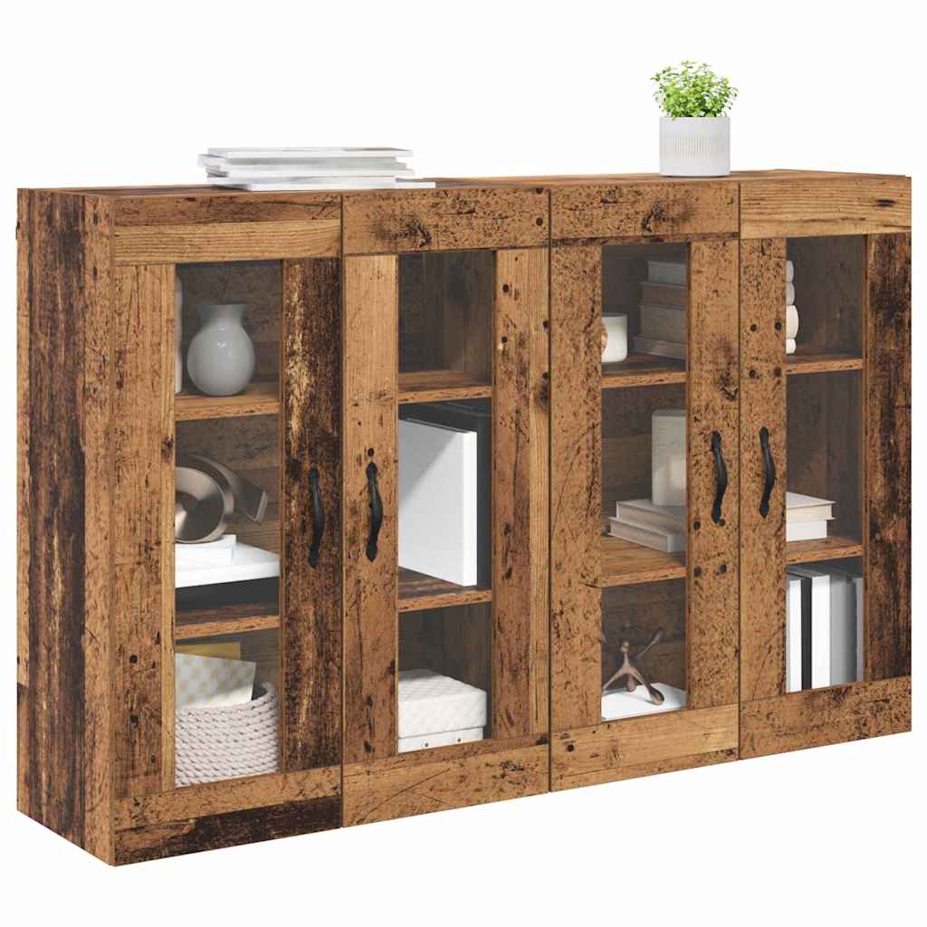 Armadi da Parete 2 pcs Legno vecchio 69,5 x 34 x 90 cm