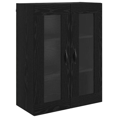 Armadi da Parete 2 pcs Rovere Nero 69,5 x 34 x 90 cm