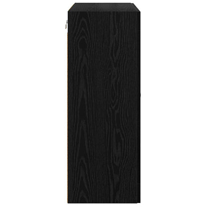 Armadi da Parete 2 pcs Rovere Nero 69,5 x 34 x 90 cm
