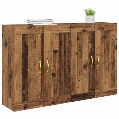 Mobile a muro 2 pcs Legno vecchio 69,5 x 34 x 90 cm