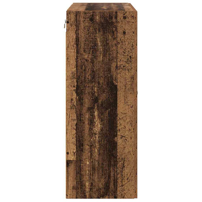 Mobile a muro 2 pcs Legno vecchio 69,5 x 34 x 90 cm