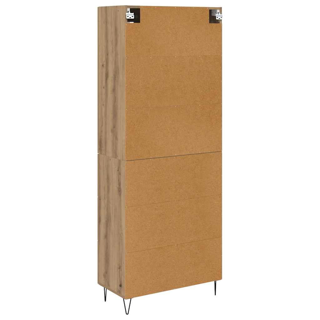 Credenza Rovere artigianale 69,5 x 34 x 90 cm Legno multistrato | homemem39