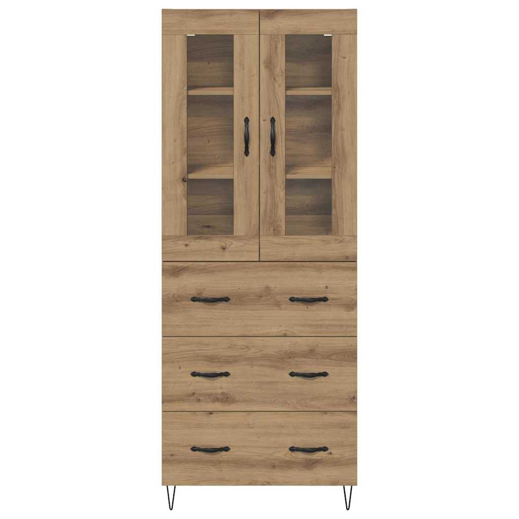 Credenza Rovere artigianale 69,5 x 34 x 90 cm Legno multistrato