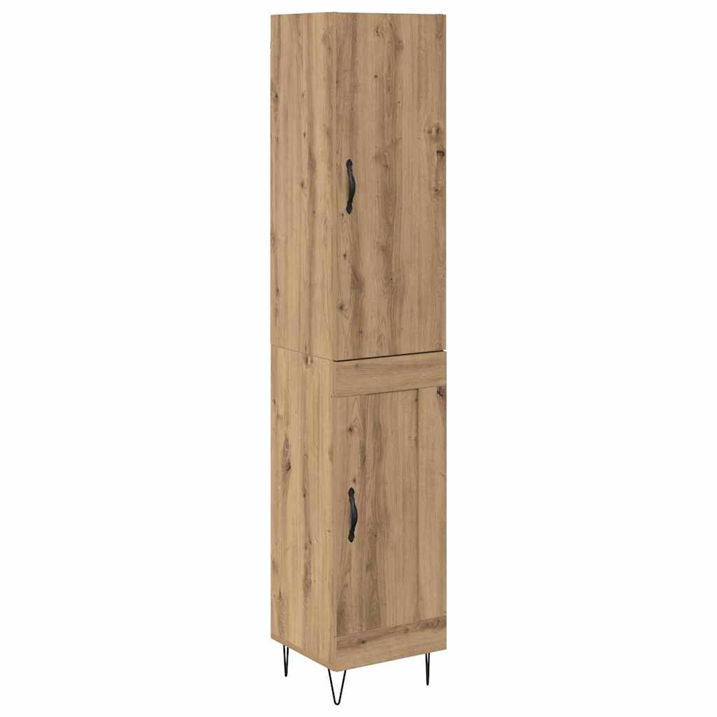 Credenza Rovere artigianale 34,5 x 34 x 90 cm Legno multistrato