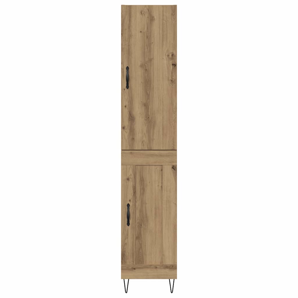 Credenza Rovere artigianale 34,5 x 34 x 90 cm Legno multistrato
