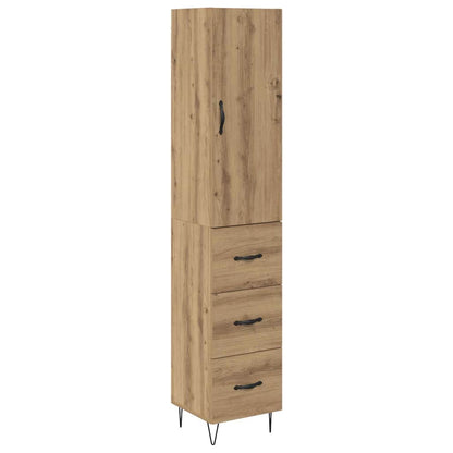 Credenza Rovere artigianale 34,5 x 34 x 90 cm Legno multistrato