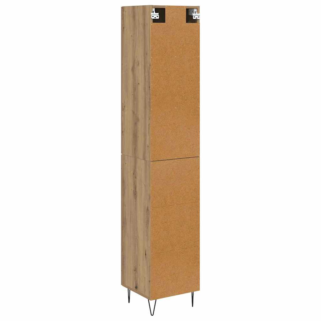 Credenza Rovere artigianale 34,5 x 34 x 90 cm Legno multistrato