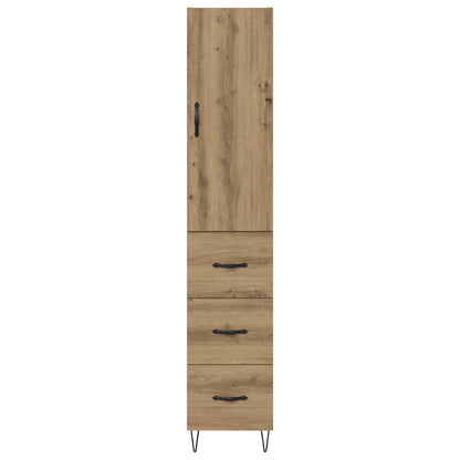 Credenza Rovere artigianale 34,5 x 34 x 90 cm Legno multistrato