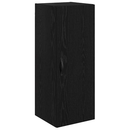 Credenza Rovere Nero 34,5 x 34 x 90 cm Legno multistrato