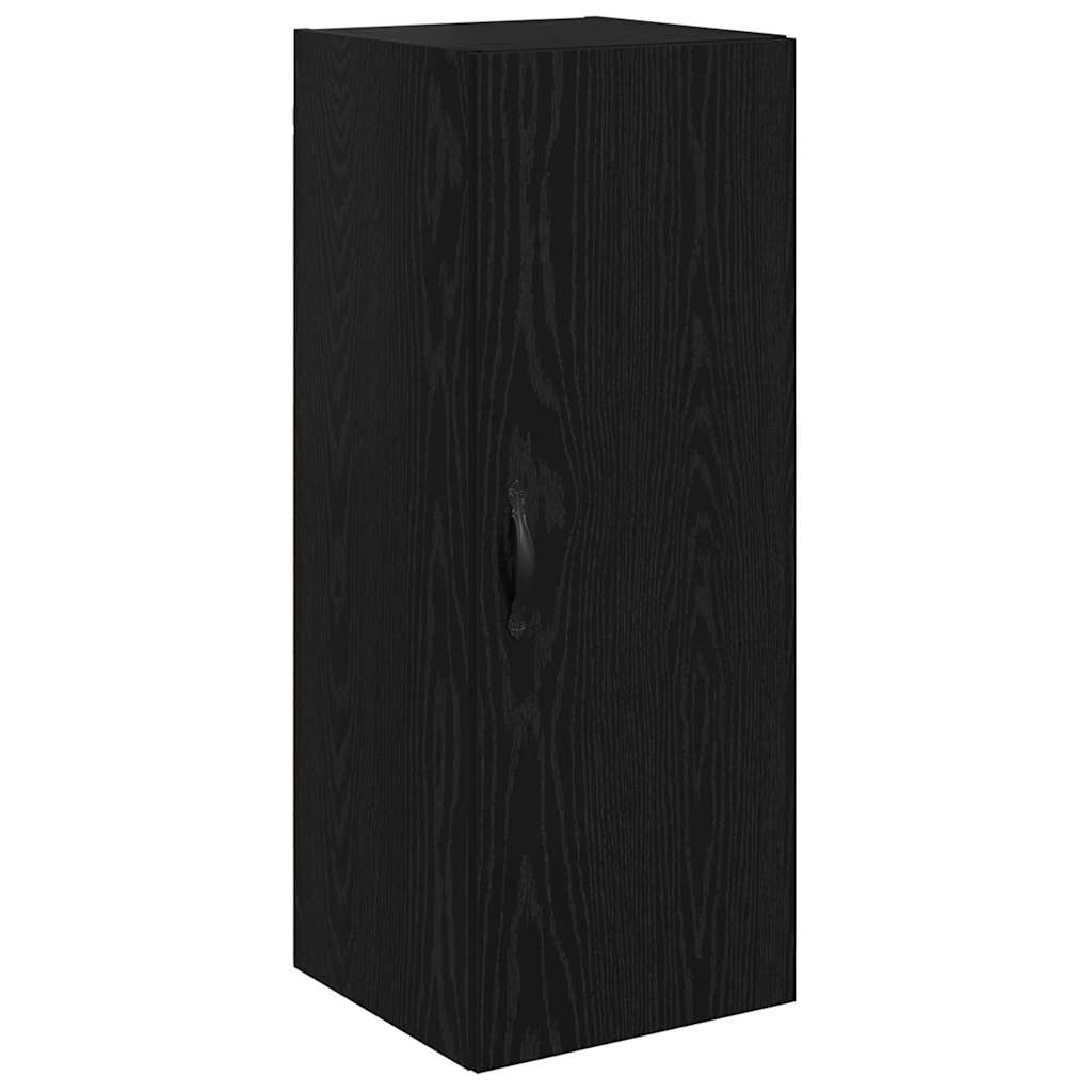 Credenza Rovere Nero 34,5 x 34 x 90 cm Legno multistrato