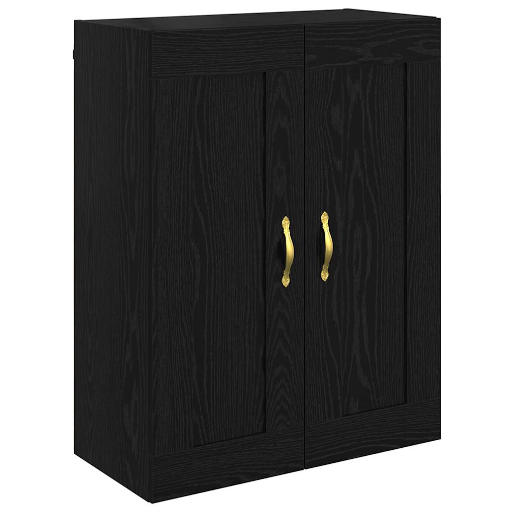 Credenza Rovere Nero 69,5 x 34 x 90 cm Legno multistrato