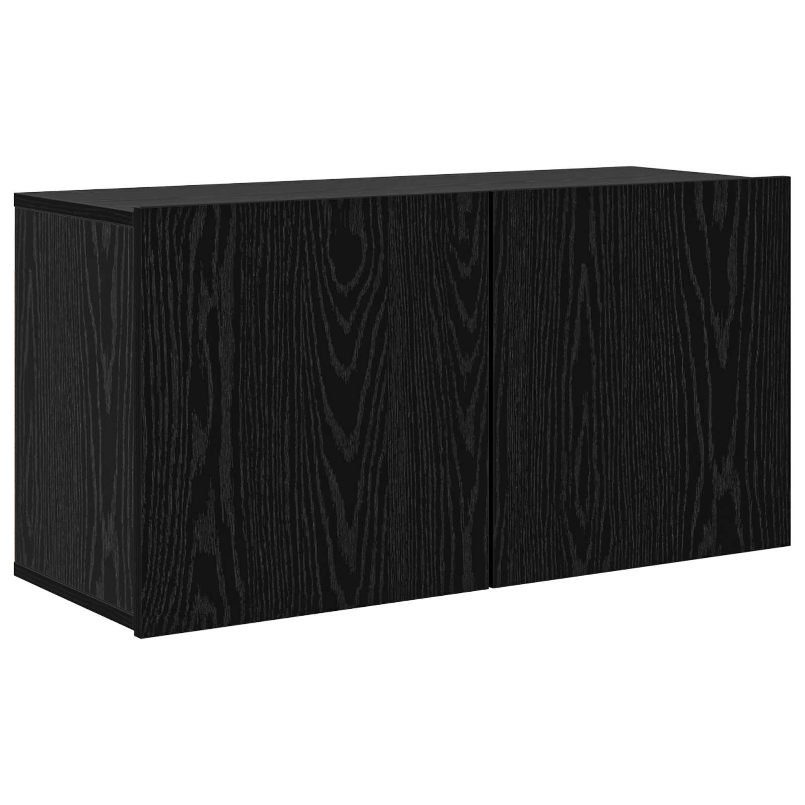 Mobile TV 4 pz Rovere Nero Legno ingegnerizzato | homemem39