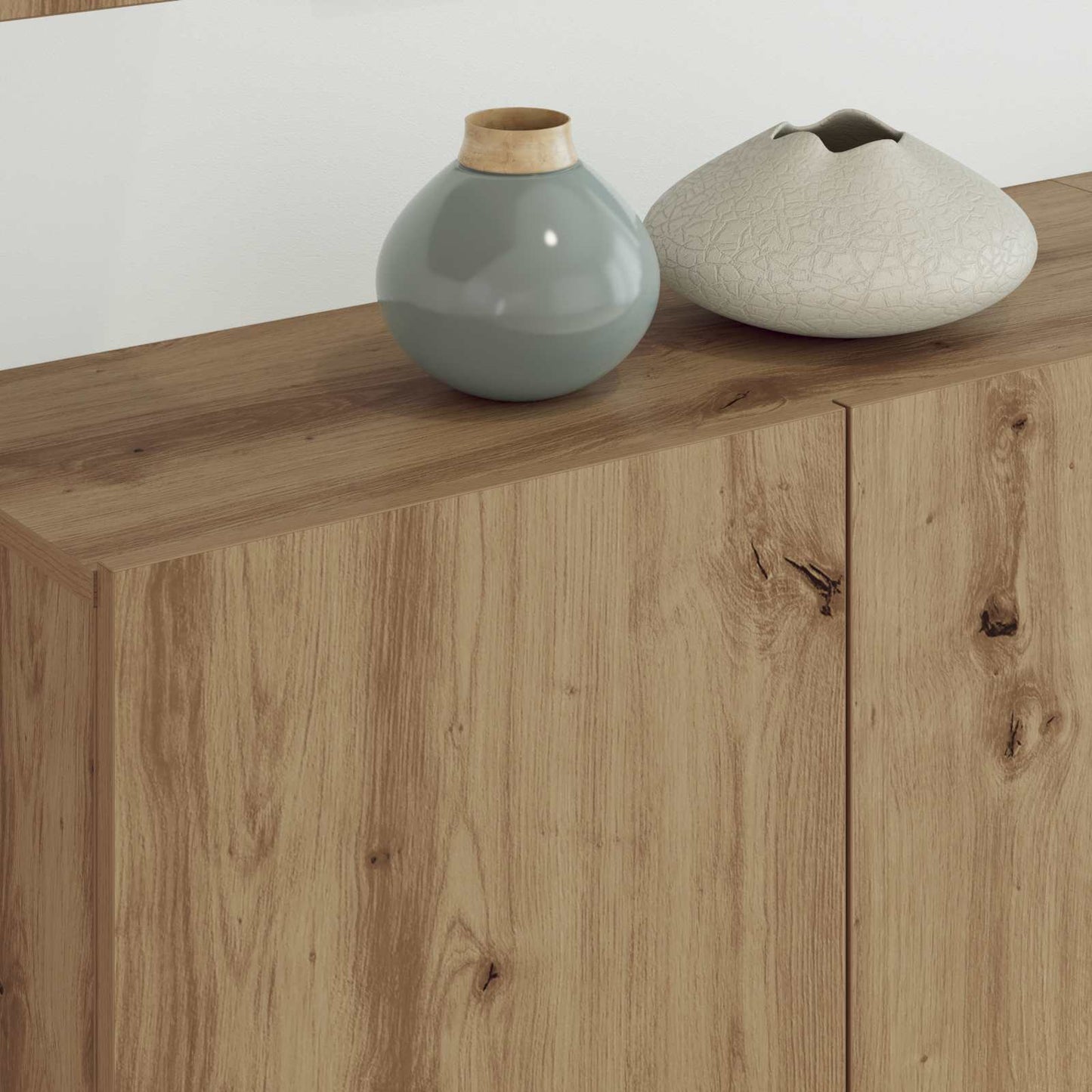 Unità TV da Parete 5 pcs Rovere artigianale Legno multistrato