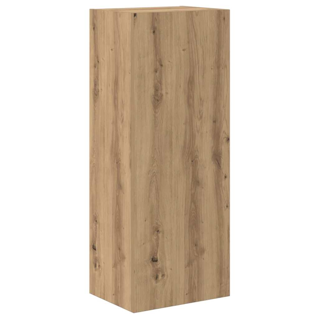 Unità per TV a Muro 4 pcs Rovere artigianale Legno multistrato