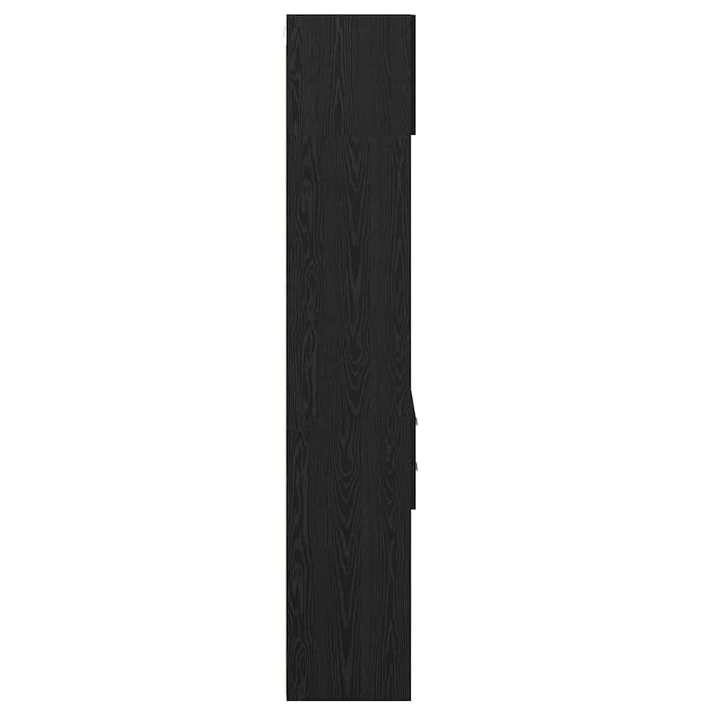 Credenza Rovere Nero 50 x 42,5 x 225 cm Legno multistrato | homemem39