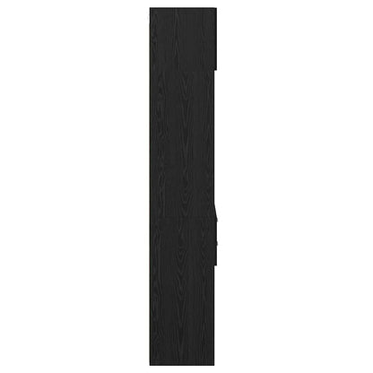 Credenza Rovere Nero 50 x 42,5 x 225 cm Legno multistrato | homemem39