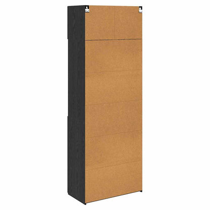 Armadio Rovere Nero 80 x 42,5 x 225 cm Legno multistrato | homemem39