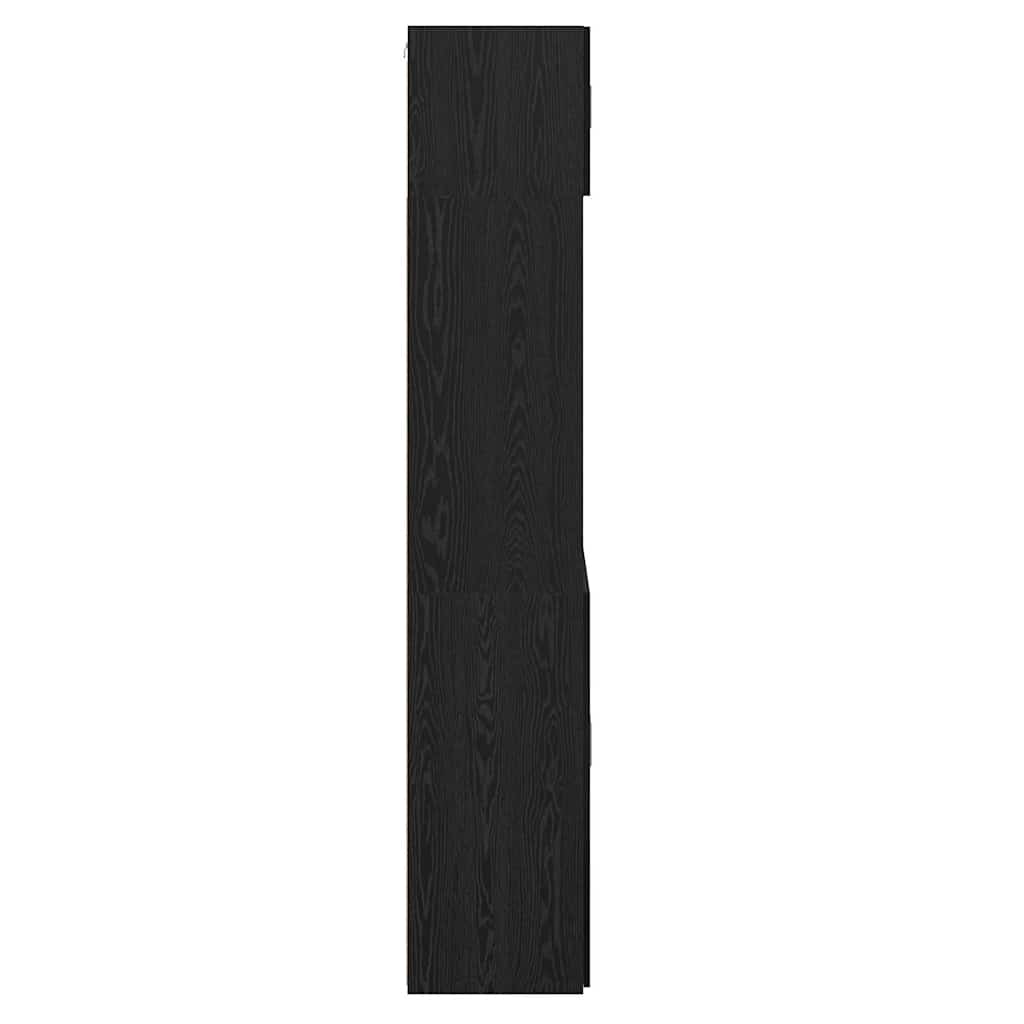 Armadio Rovere Nero 80 x 42,5 x 225 cm Legno multistrato | homemem39