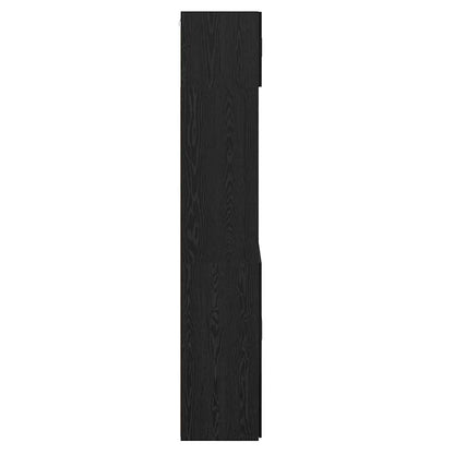 Armadio Rovere Nero 80 x 42,5 x 225 cm Legno multistrato | homemem39