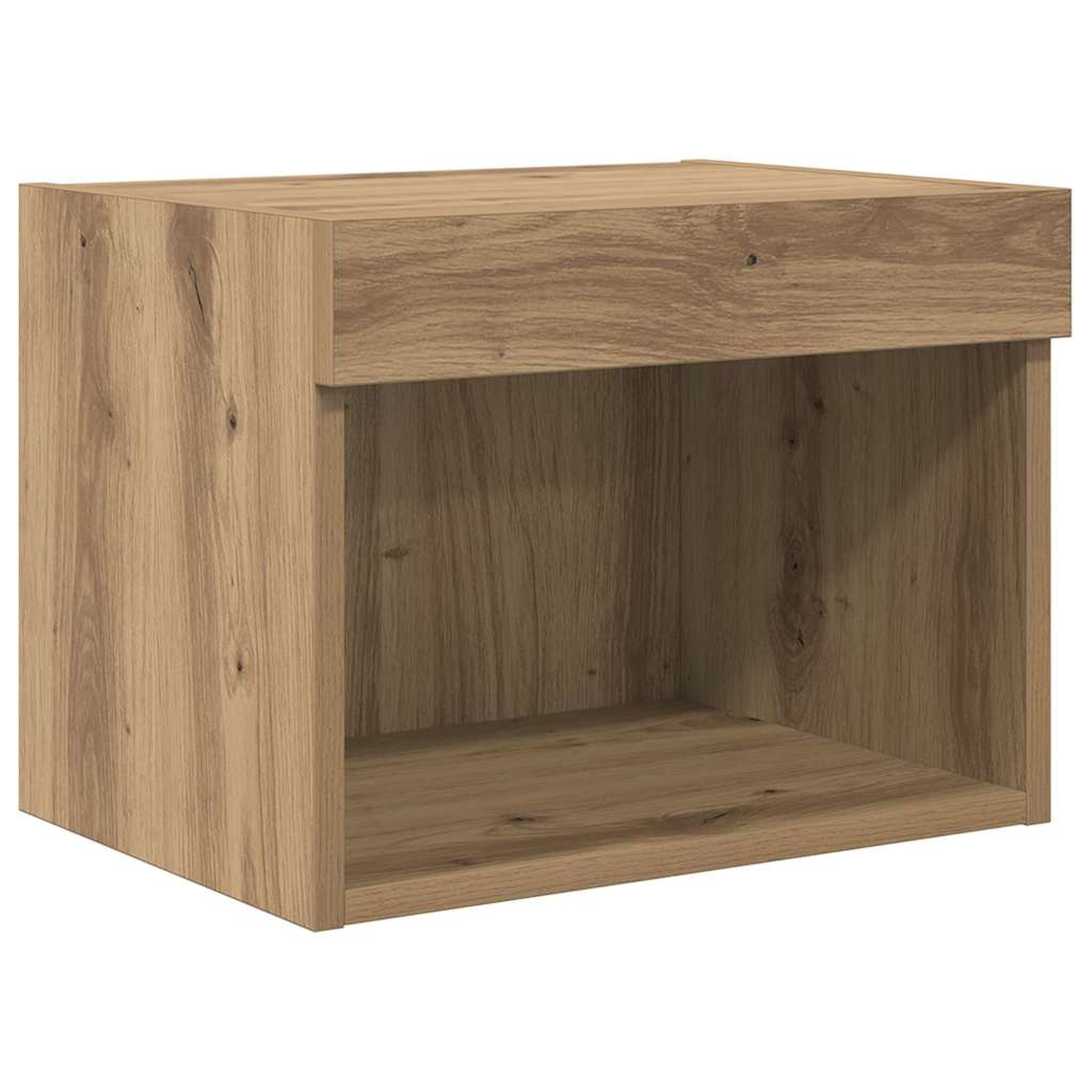 Unità per TV a Muro 5 pcs Rovere Nero Legno multistrato