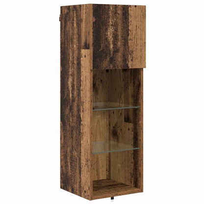 Unità per TV a Muro 4 pcs Legno vecchio Legno multistrato