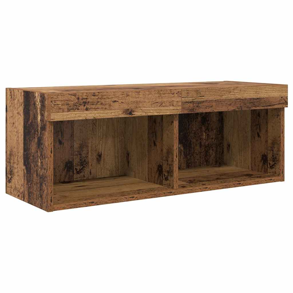 Unità per TV a Muro Legno vecchio Legno multistrato