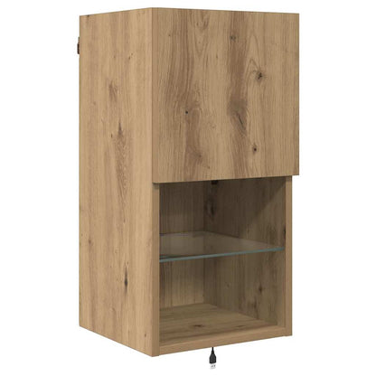 Unità per TV a Muro Rovere artigianale Legno multistrato