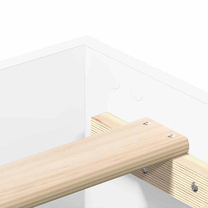 Struttura del letto Bianco 137 x 190 cm Legno multistrato | homemem39