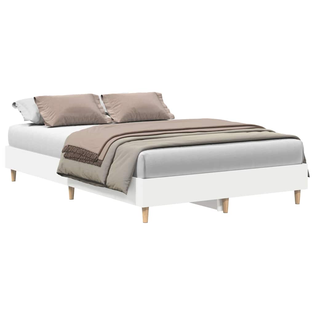 Struttura del letto Bianco 137 x 190 cm Legno multistrato | homemem39