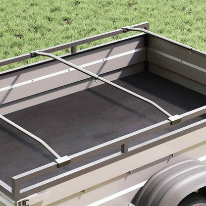 Supporto per teloni per rimorchi 2 pz Argento 102-155 cm | homemem39