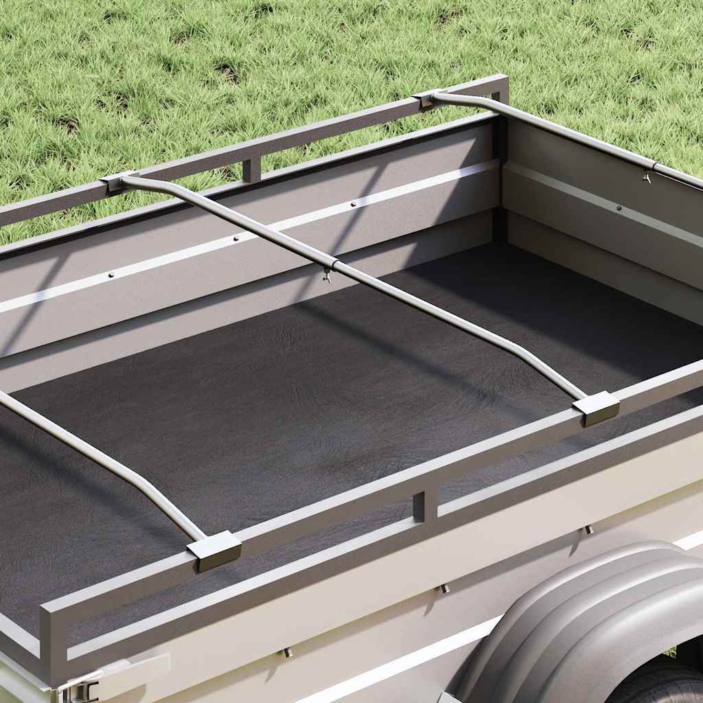 Supporto per teloni per rimorchi 3 pz Argento 102-155 cm | homemem39
