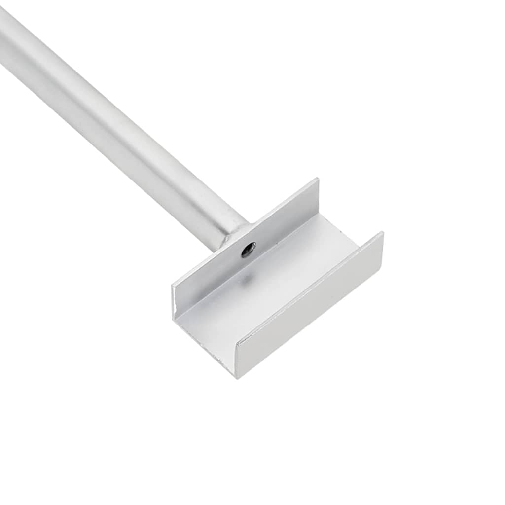 adatto per supporto per telo piatto 4 pcs Argento 130-210 cm