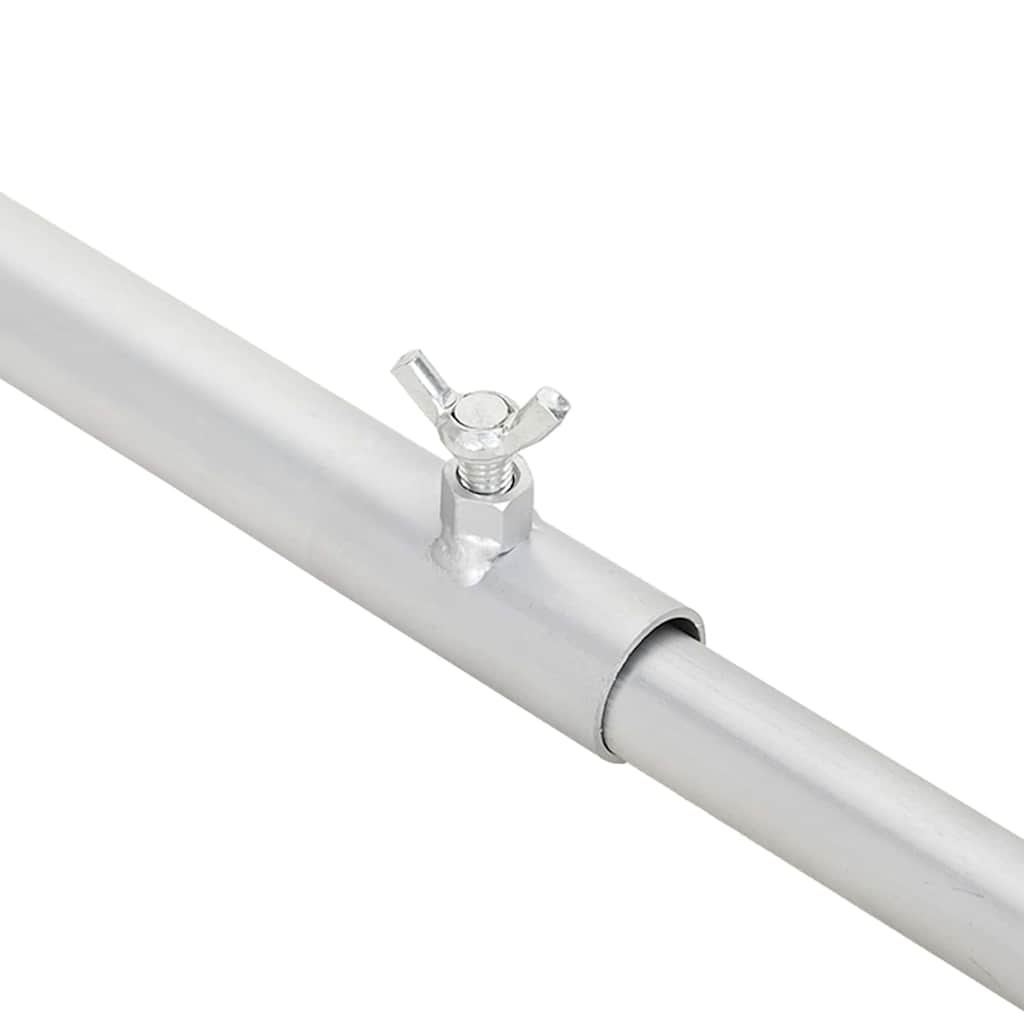 adatto per supporto per telo piatto 4 pcs Argento 130-210 cm