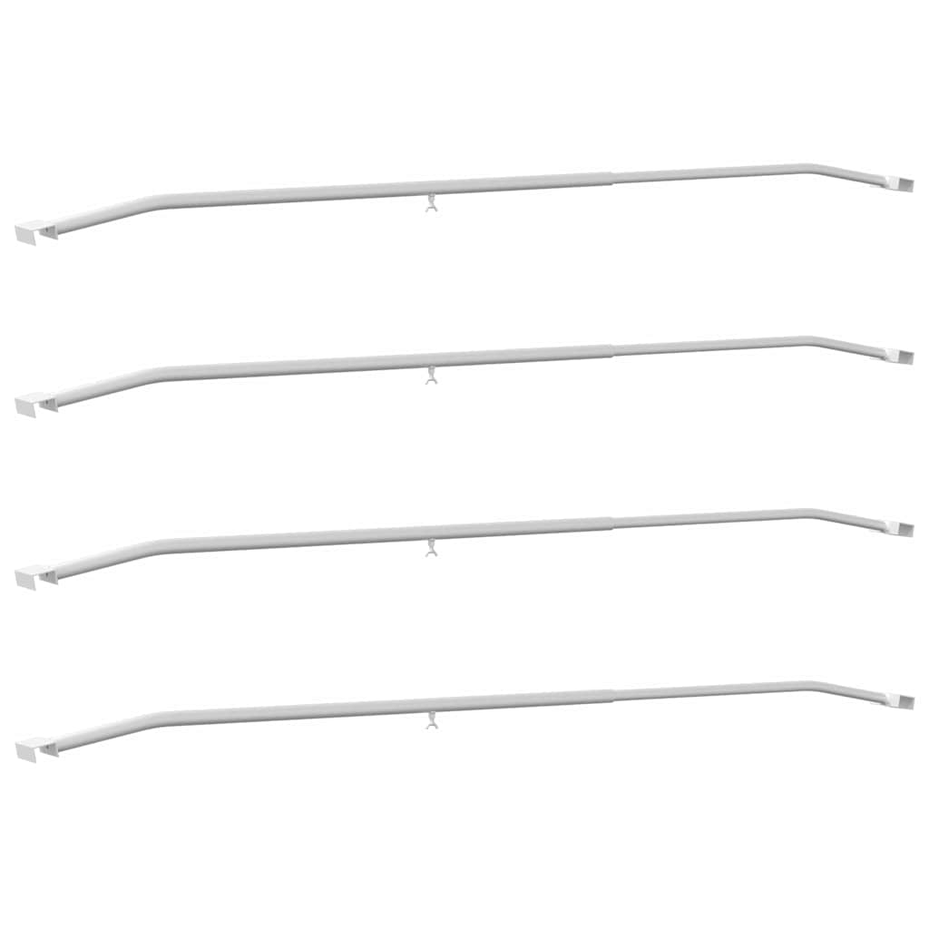 adatto per supporto per telo piatto 4 pcs Argento 130-210 cm