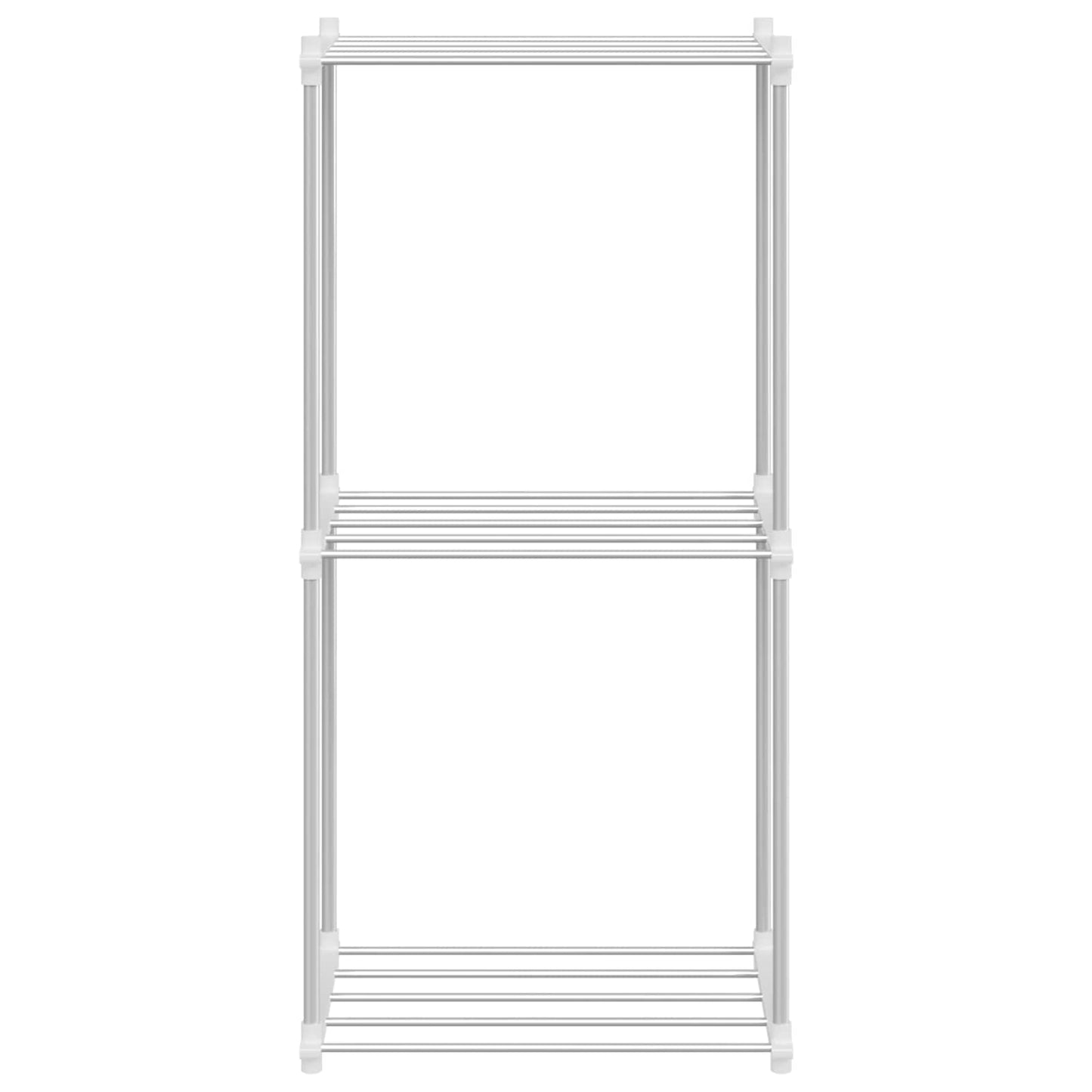 Mensola di Stoccaggio Bianco 42.5 x 27 x 91.5 cm Alluminio