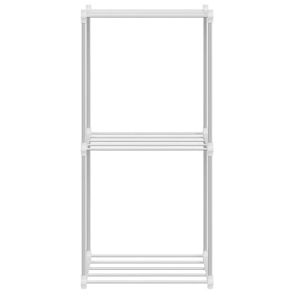 Mensola di Stoccaggio Bianco 42.5 x 27 x 91.5 cm Alluminio