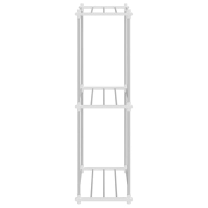 Mensola di Stoccaggio Bianco 42.5 x 27 x 91.5 cm Alluminio