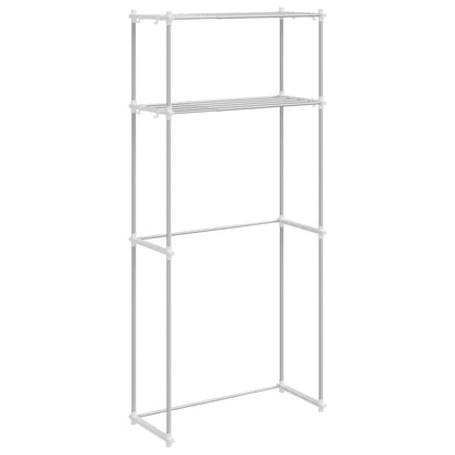 Mensola per lavatrice Bianco 63 x 27 x 136 cm Alluminio